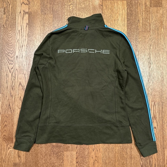 Porsche Martini Racing Team 22 Motorsport Green Track Jacket Womens Small - Picture 2 of 12